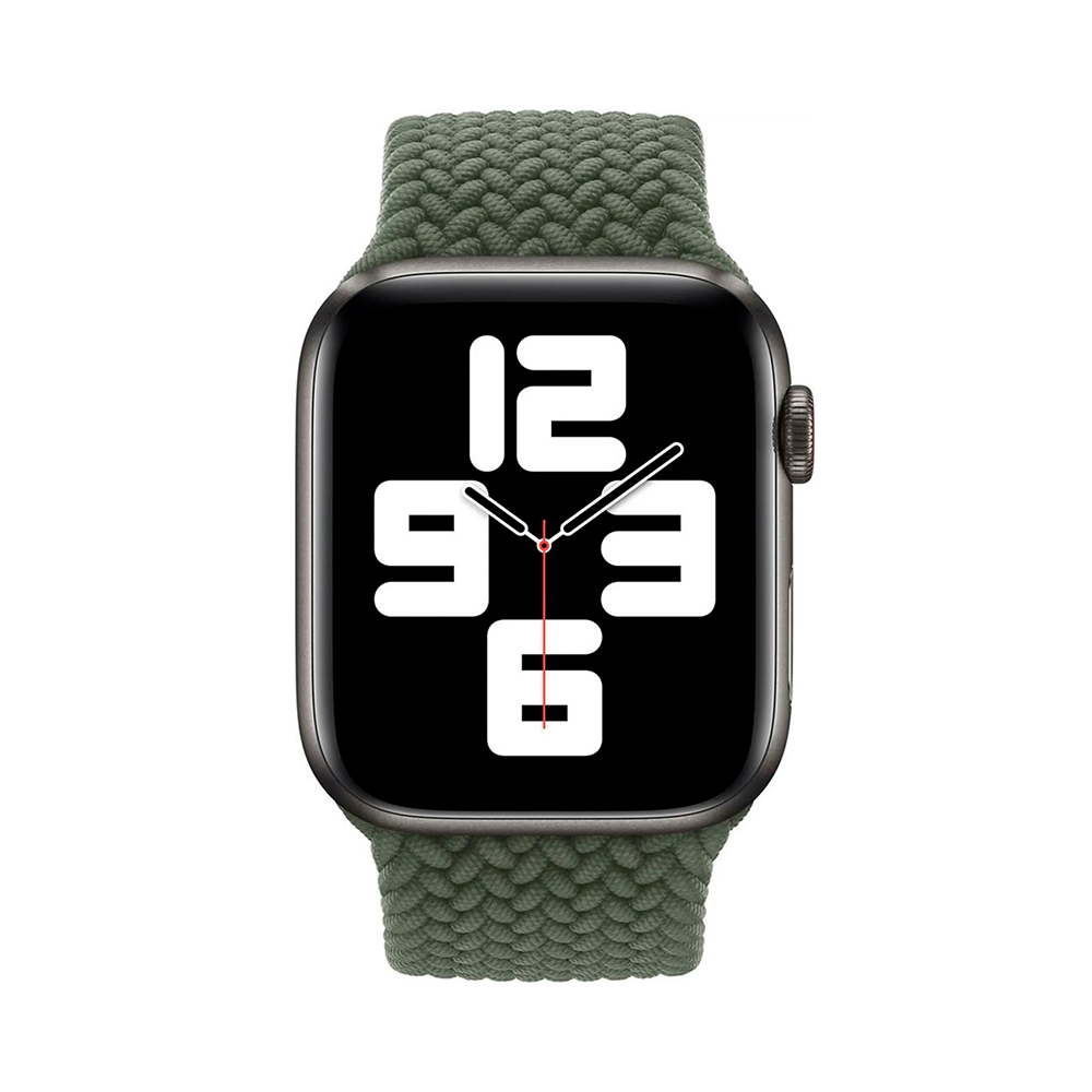 Apple Inverness Green Braided Solo Loop - Size 8 38/40mm (MY6T2)