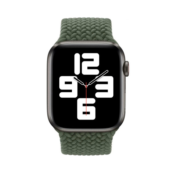Apple Inverness Green Braided Solo Loop - Size 8 38/40mm (MY6T2)