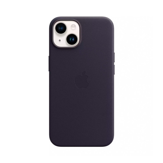 iPhone 14 Leather Case with MagSafe - Ink (MPP63)