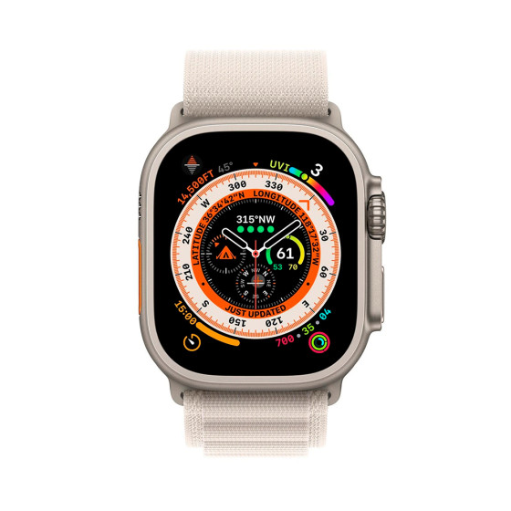 Apple Alpine Loop Band Small для Watch 49mm - Starlight (MQE53)