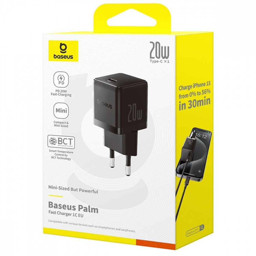МЗП Baseus Palm Fast Charger Type-C 20W black