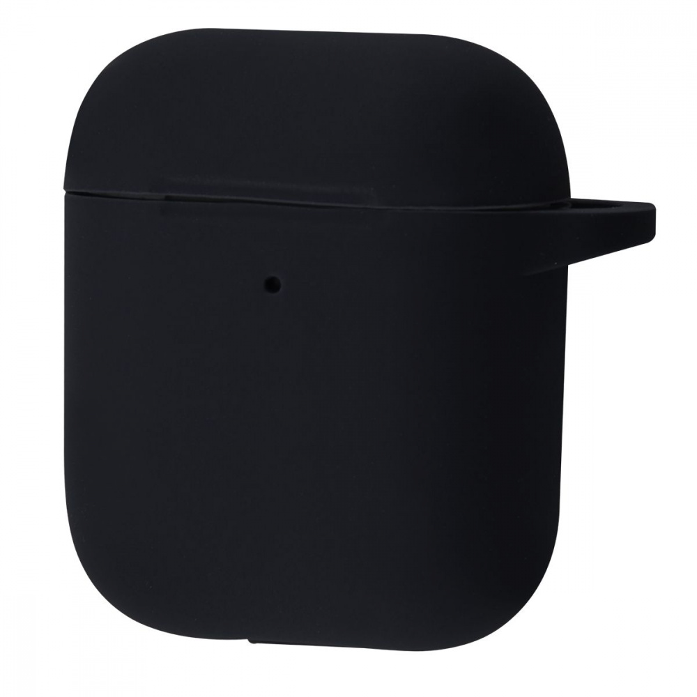 Чехол Silicone Case New для AirPods 1/2 black