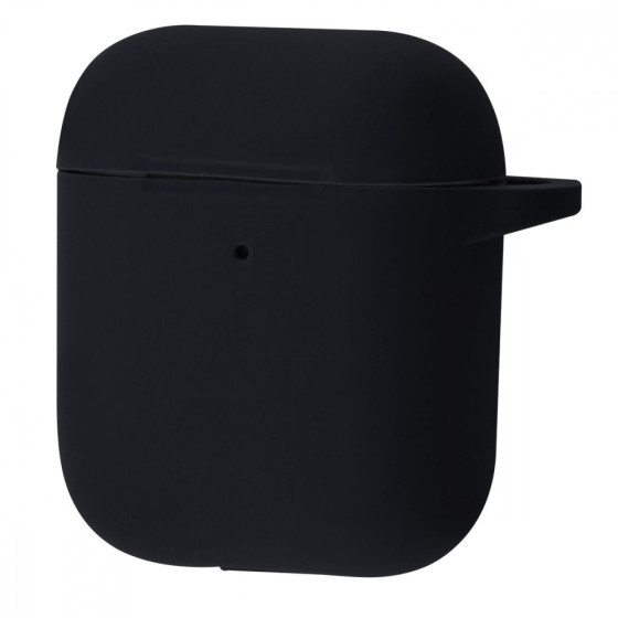 Чехол Silicone Case New для AirPods 1/2 black