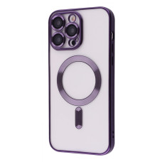 Чехол Металл Matte Case с Magnetic Ring iPhone 13 Pro deep purple