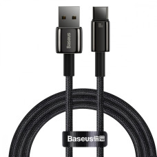 Кабель Baseus Tungsten Gold Fast Charging Data Type-C 100W (1m) black