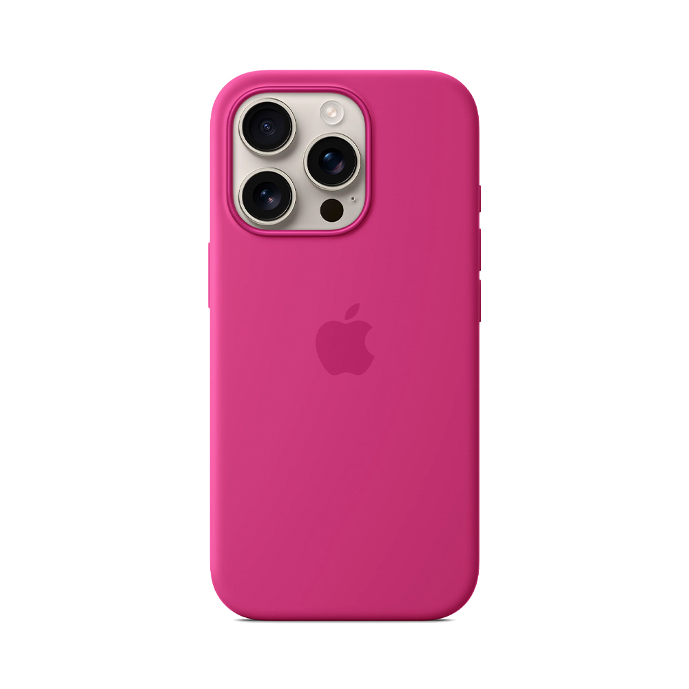 iPhone 16 Pro Silicone Case with MagSafe - Fuchsia (MYYN3)