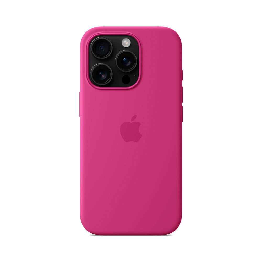 iPhone 16 Pro Silicone Case with MagSafe - Fuchsia (MYYN3)