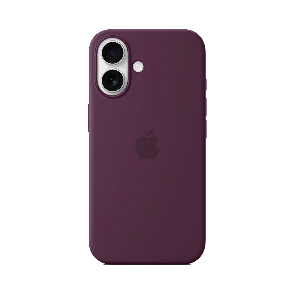 iPhone 16 Silicone Case with MagSafe - Plum (MYY43)