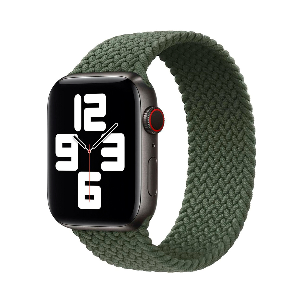 Apple Inverness Green Braided Solo Loop - Size 8 38/40mm (MY6T2)