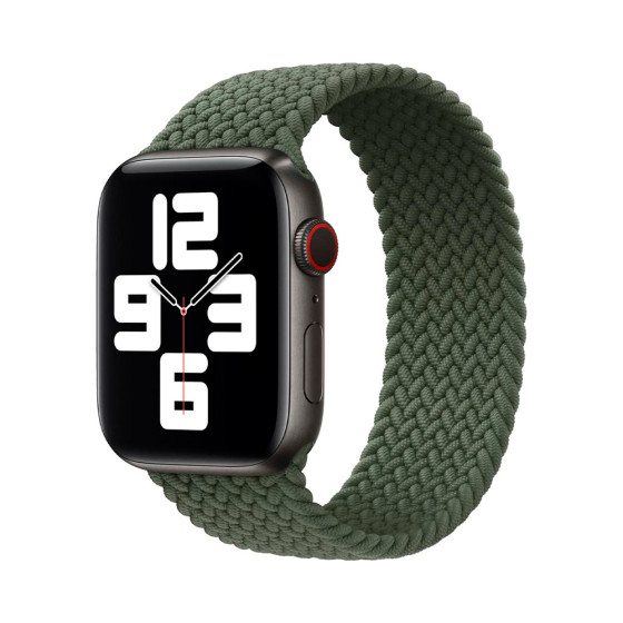 Apple Inverness Green Braided Solo Loop - Size 8 38/40mm (MY6T2)