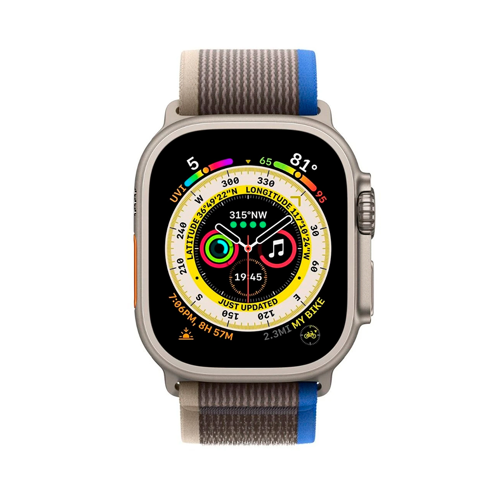 Apple Trail Loop Band M/L для Watch 49mm - Blue/Gray (MQEK3)