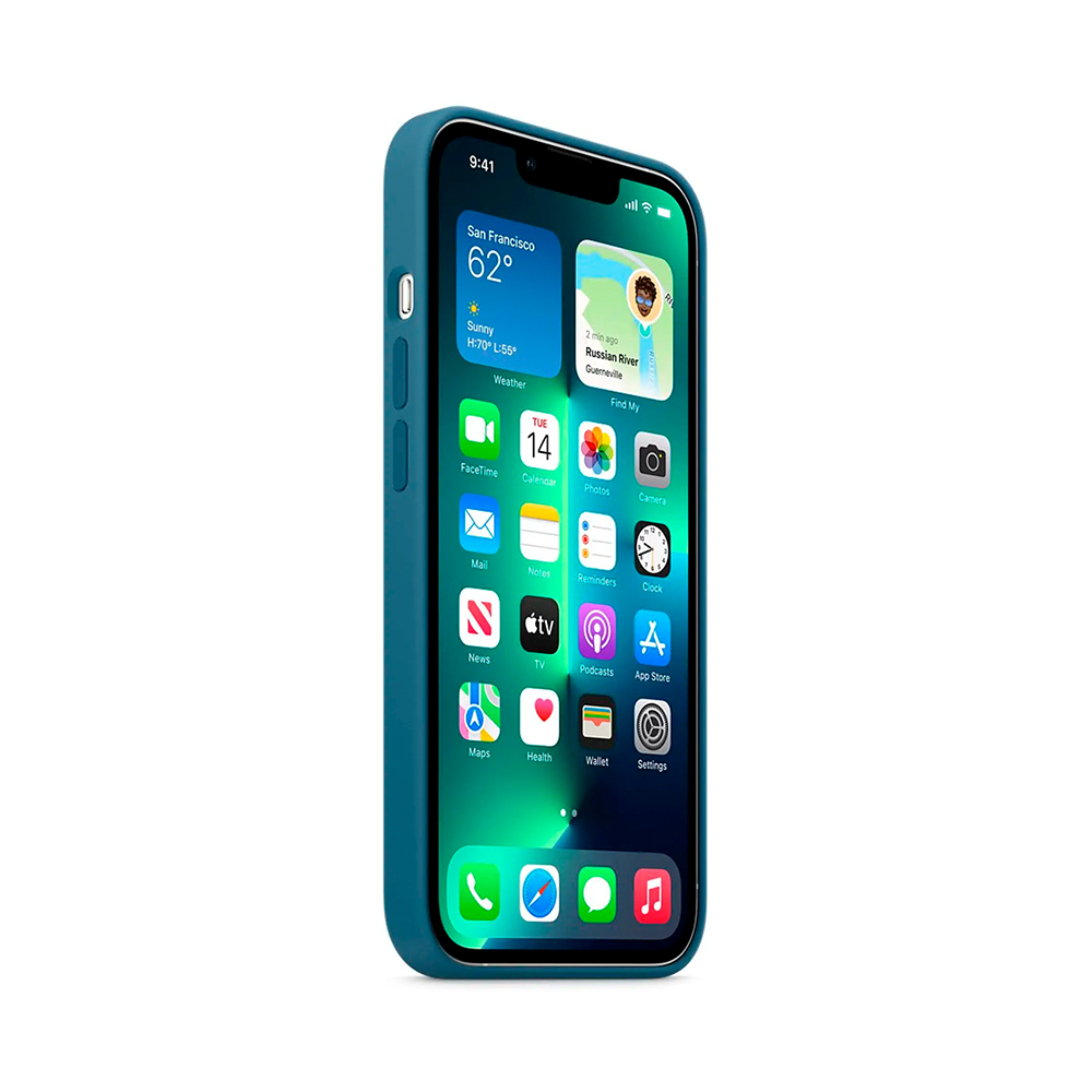 iPhone 13 Pro Max Silicone Case с MagSafe - Blue Jay (MM2Q3)