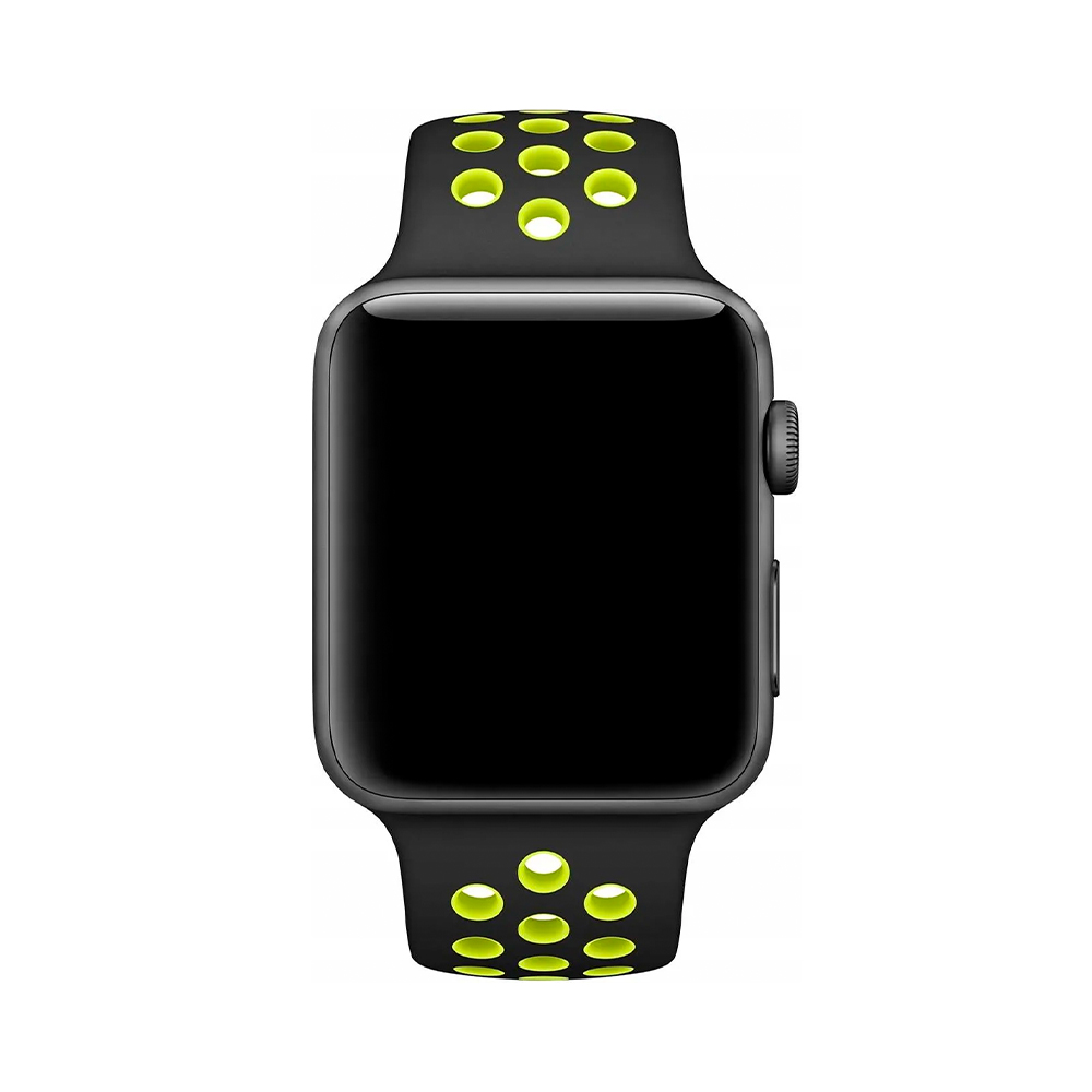 Apple Watch Nike Sport Band 38/40/41mm Black/Volt (MTMN2)