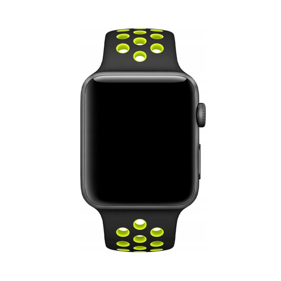 Apple Watch Nike Sport Band 38/40/41mm Black/Volt (MTMN2)