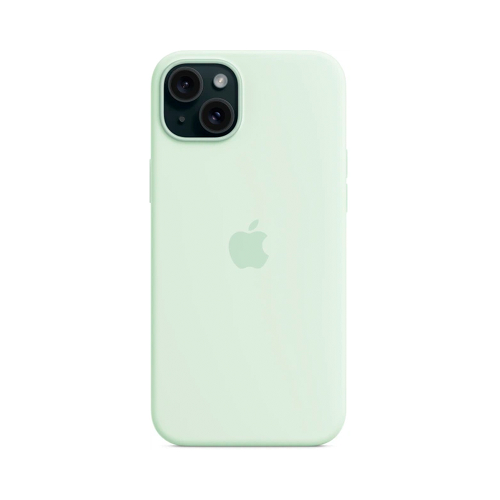 iPhone 15 Plus Silicone Case с MagSafe - Soft Mint (MWNG3)