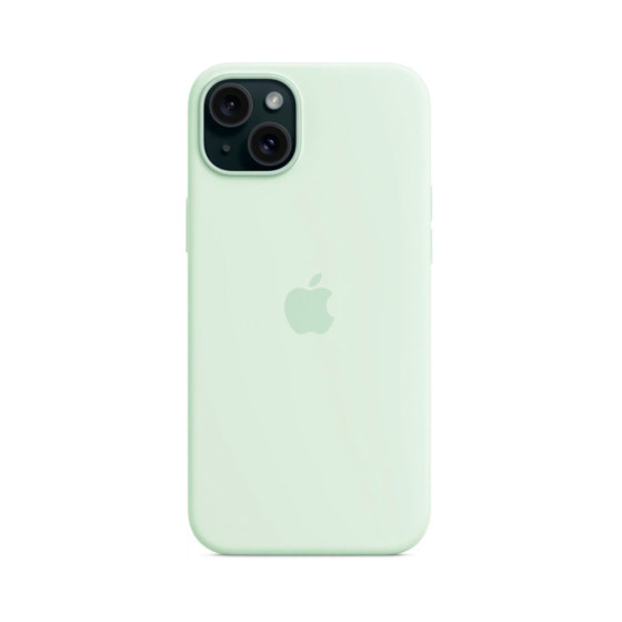 iPhone 15 Plus Silicone Case с MagSafe - Soft Mint (MWNG3)