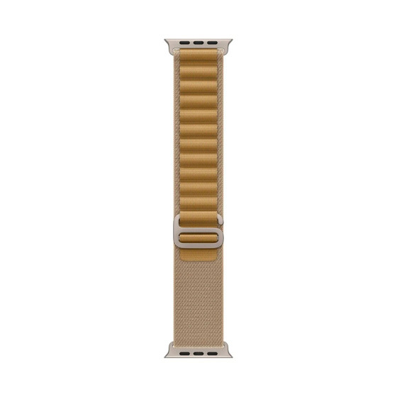 Apple Alpine Loop Band Medium для Watch 49mm - Natural Titanium Finish - Tan (MXN23)