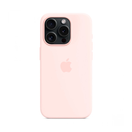 iPhone 15 Pro Silicone Case with MagSafe - Light Pink (MT1F3)