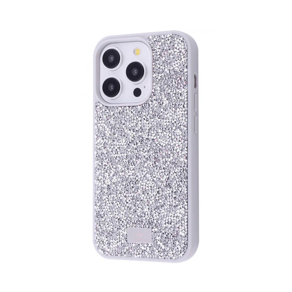 Чохол Bling World Rock Diamond (TPU) iPhone 16 Pro Max white titanium