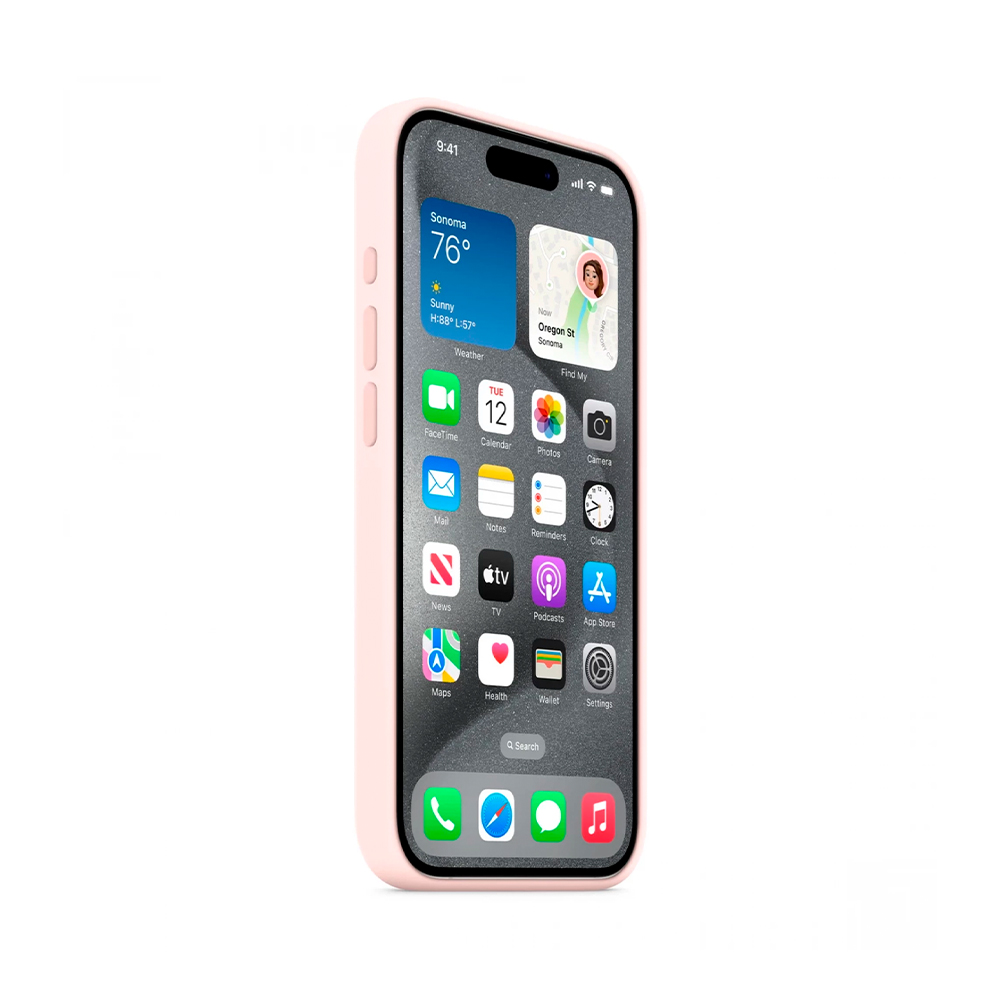 iPhone 15 Pro Silicone Case with MagSafe - Light Pink (MT1F3)