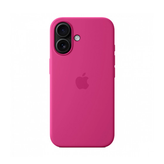 iPhone 16 Silicone Case with MagSafe - Fuchsia (MYY53)