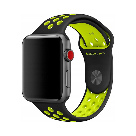 Apple Watch Nike Sport Band 38/40/41mm Black/Volt (MTMN2)