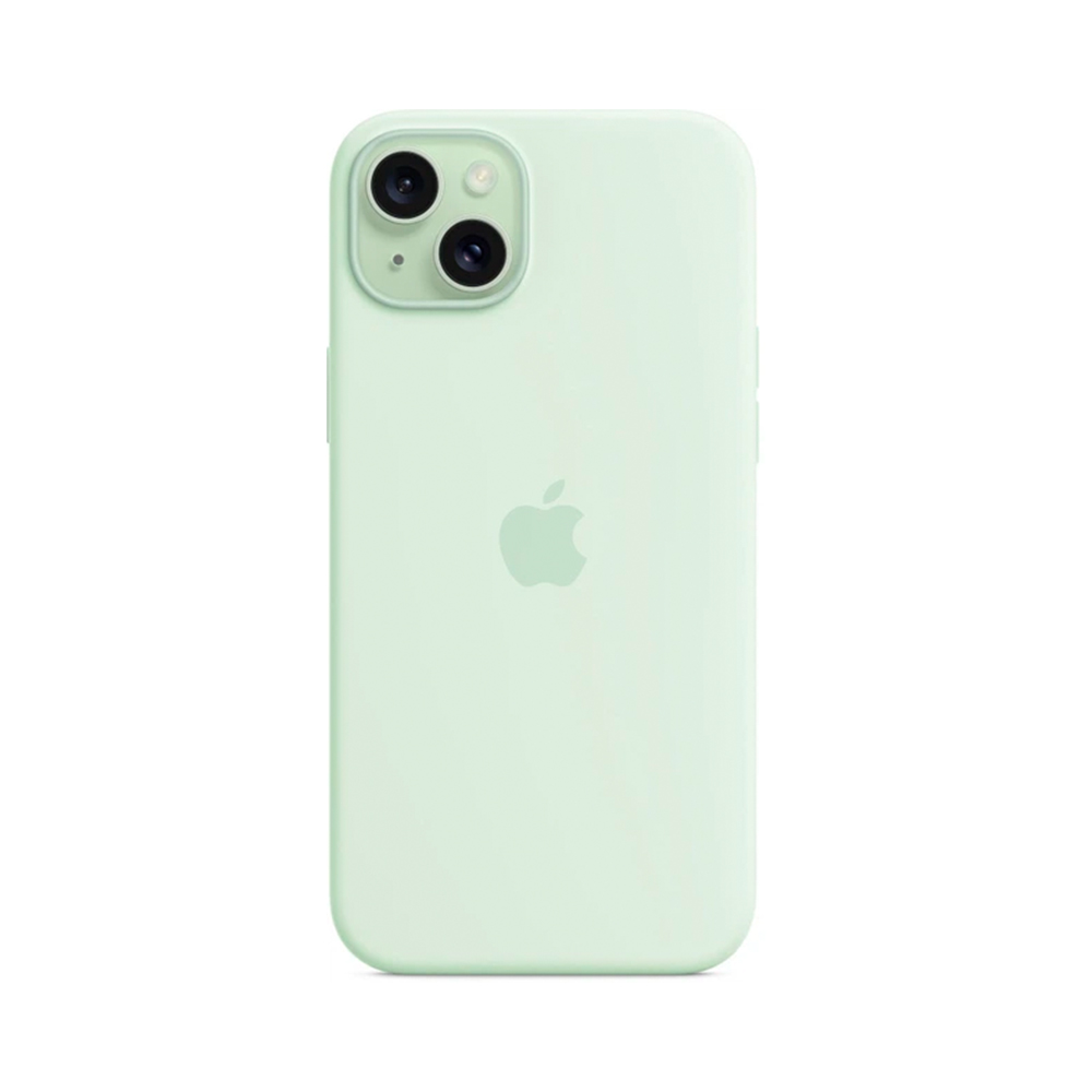 iPhone 15 Plus Silicone Case с MagSafe - Soft Mint (MWNG3)