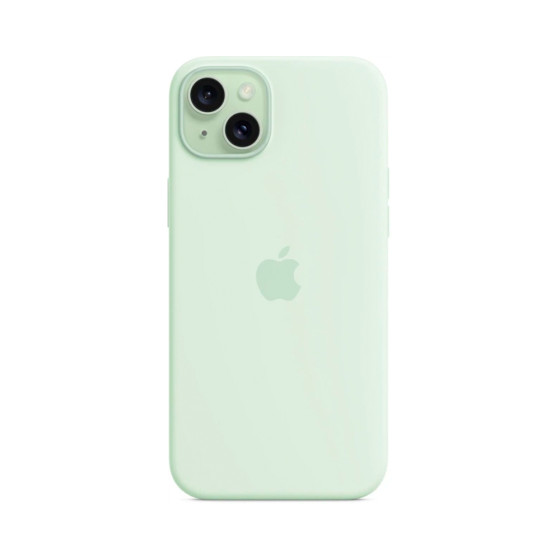 iPhone 15 Plus Silicone Case с MagSafe - Soft Mint (MWNG3)