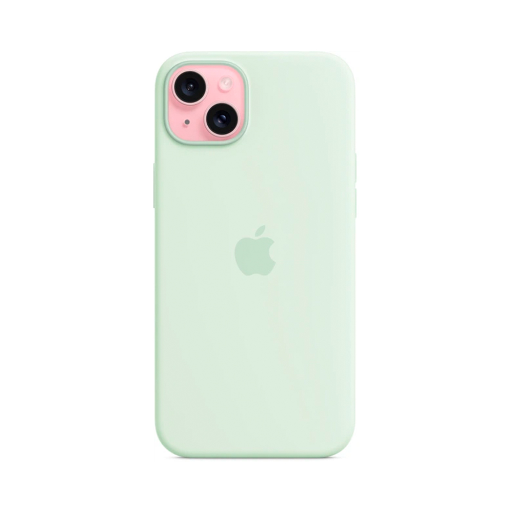 iPhone 15 Plus Silicone Case с MagSafe - Soft Mint (MWNG3)
