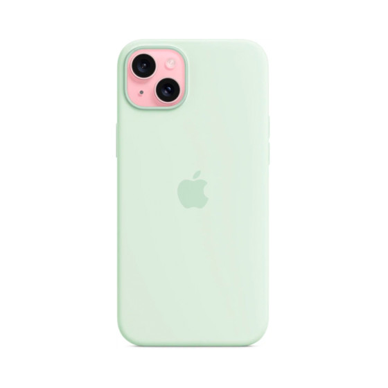iPhone 15 Plus Silicone Case с MagSafe - Soft Mint (MWNG3)