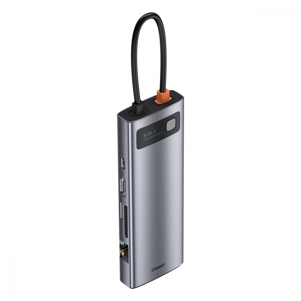 USB-хаб Baseus Metal Gleam Series 9-in-1 Type-C gray