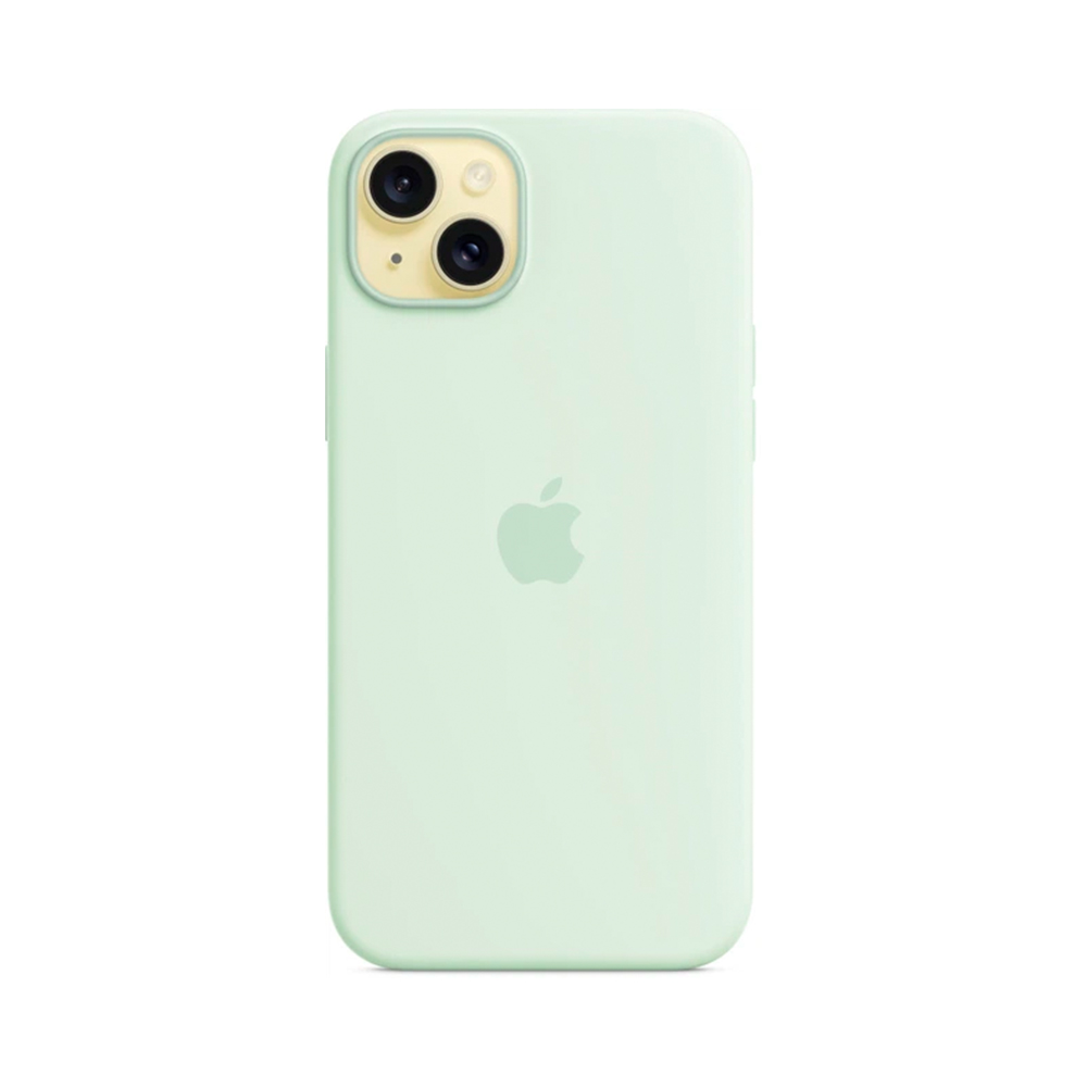 iPhone 15 Plus Silicone Case с MagSafe - Soft Mint (MWNG3)