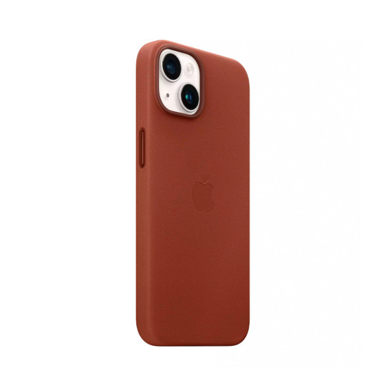 iPhone 14 Leather Case with MagSafe - Umber (MPP73)