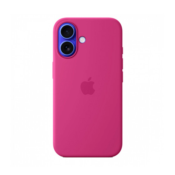 iPhone 16 Silicone Case with MagSafe - Fuchsia (MYY53)