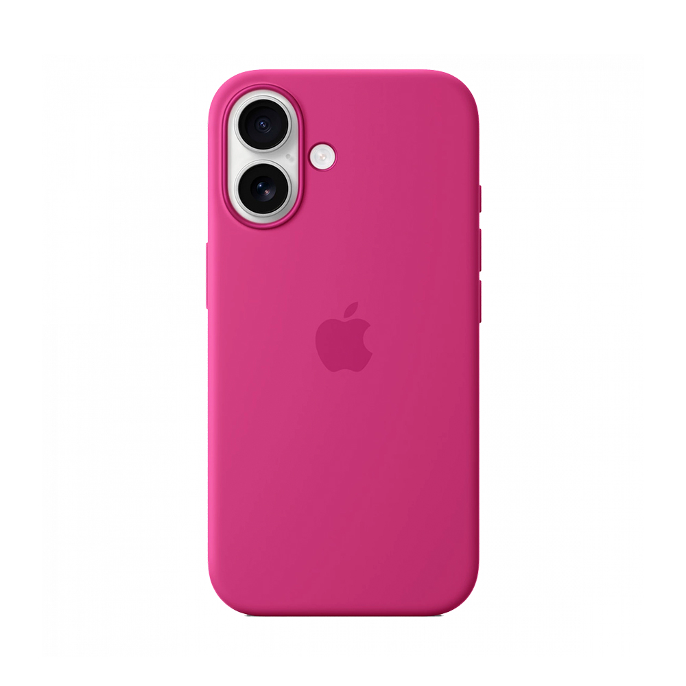 iPhone 16 Silicone Case with MagSafe - Fuchsia (MYY53)