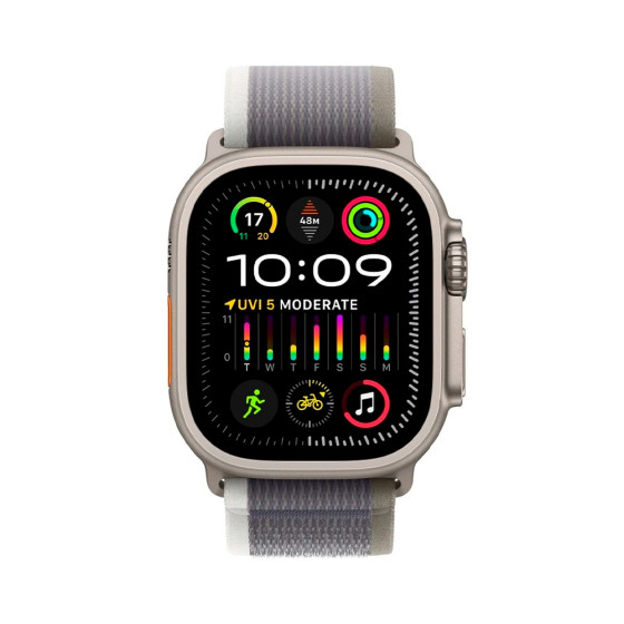 Apple Trail Loop Band S/M для Watch 49mm - Green/Gray (MT5Y3)