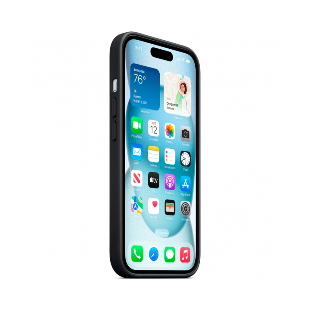 iPhone 15 Plus FineWoven Case with MagSafe - Black (MT423)