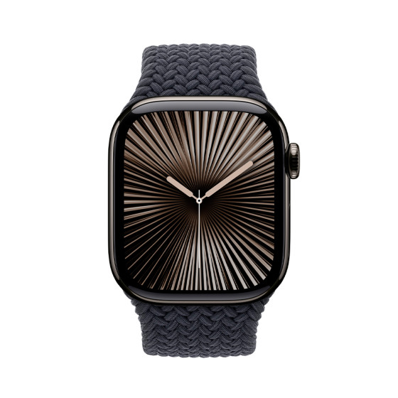 Apple Watch 38/40/41mm Apple Charcoal Braided Solo Loop Size 7 (MY7C2) - open