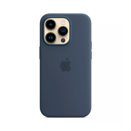 iPhone 14 Pro Silicone Case with MagSafe - Storm Blue (MPTF3)