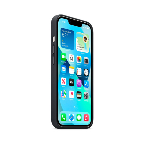 iPhone 13 Leather Case with MagSafe - Midnight (MM183)