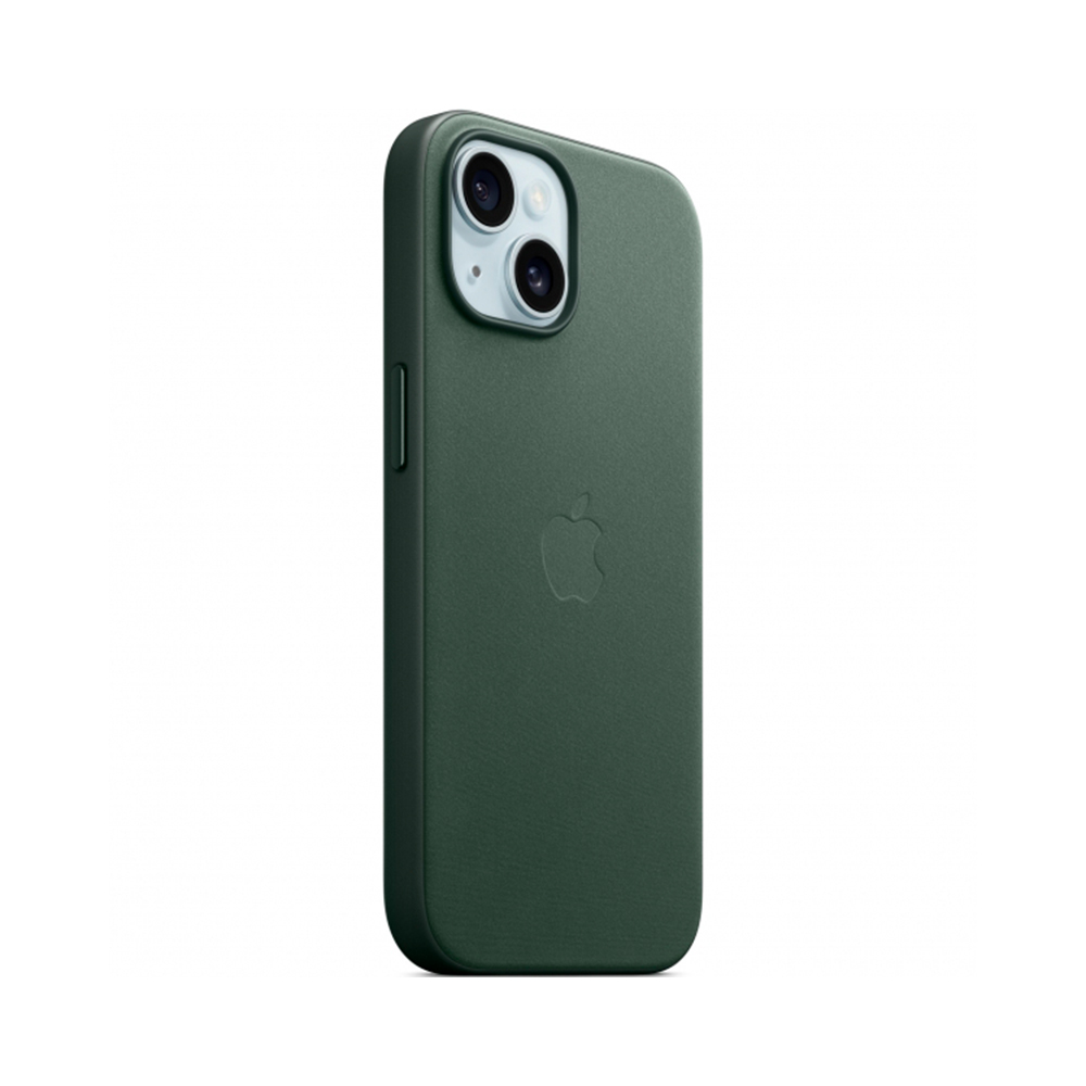 iPhone 15 FineWoven Case with MagSafe - Evergreen (MT3J3)