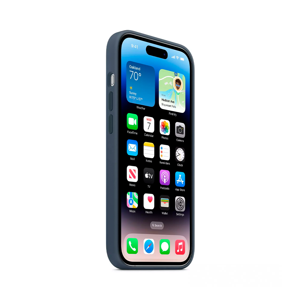 iPhone 14 Pro Silicone Case with MagSafe - Storm Blue (MPTF3)