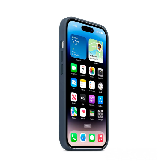 iPhone 14 Pro Silicone Case with MagSafe - Storm Blue (MPTF3)