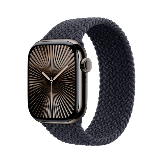 Apple Watch 38/40/41mm Apple Charcoal Braided Solo Loop Size 7 (MY7C2) - open