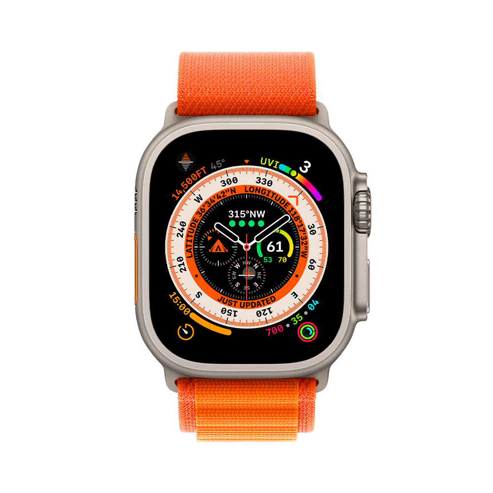 Apple Alpine Loop Band Medium для Watch 49mm - Orange (MQE03)