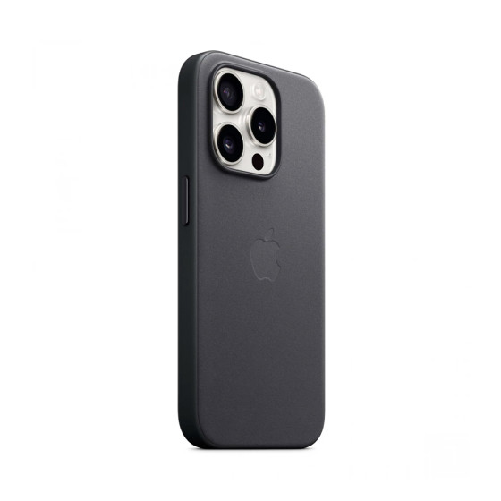 iPhone 15 Pro FineWoven Case with MagSafe - Black (MT4H3)