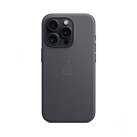 iPhone 15 Pro FineWoven Case with MagSafe - Black (MT4H3)