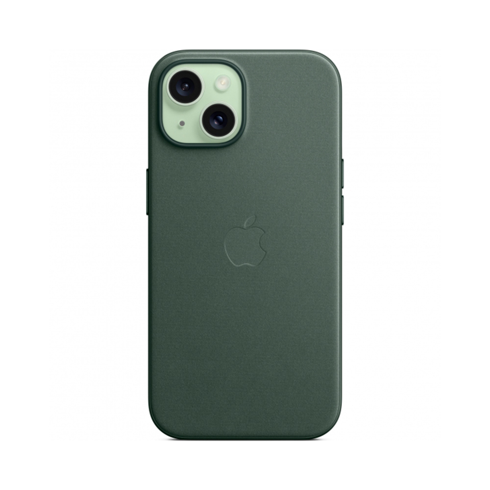 iPhone 15 FineWoven Case with MagSafe - Evergreen (MT3J3)
