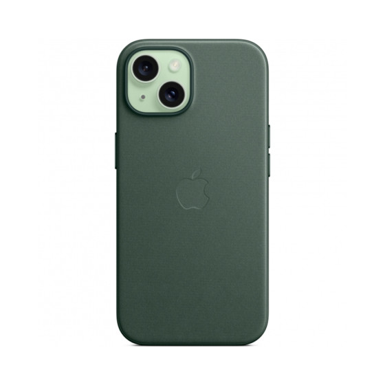 iPhone 15 FineWoven Case with MagSafe - Evergreen (MT3J3)