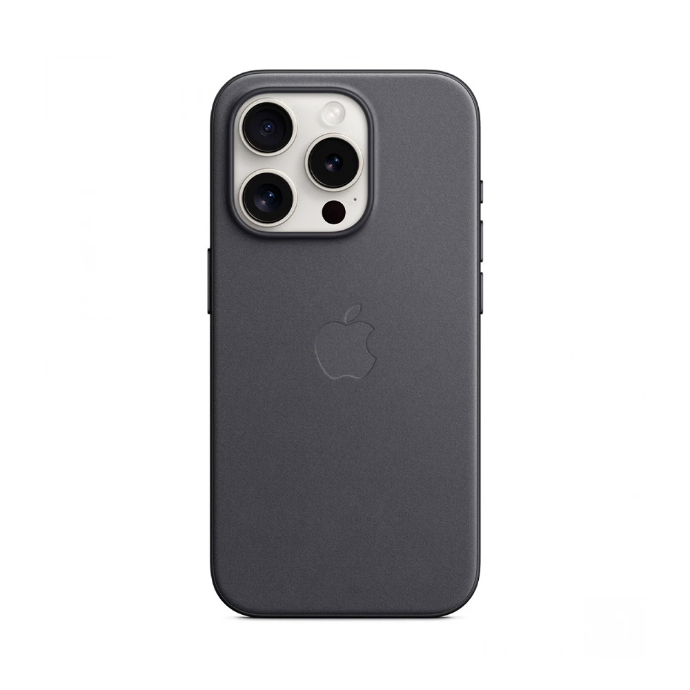 iPhone 15 Pro FineWoven Case with MagSafe - Black (MT4H3)